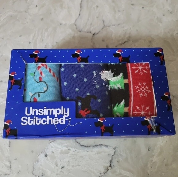 Unsimply Stitched Scottish Christmas Socks Gift Set - Picture 2 of 4